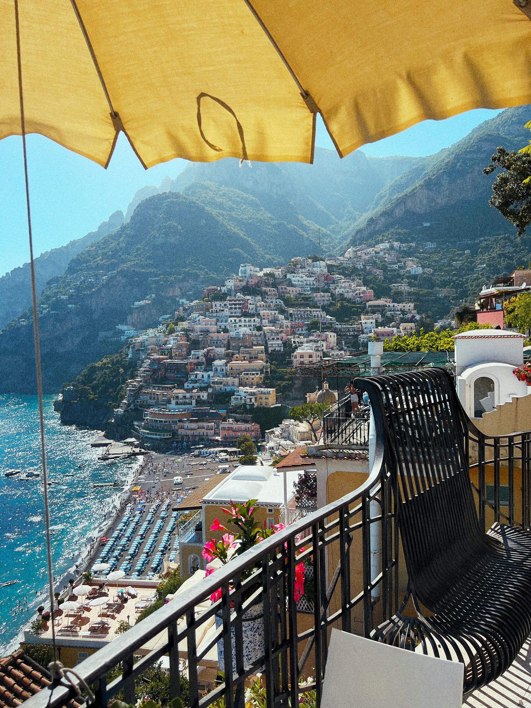 Uitzicht op Positano aan de Italiaanse kust